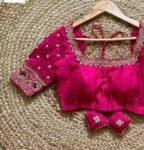 pure silk hand embroidery blouse