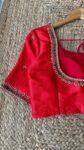 pure silk hand embroidery blouse