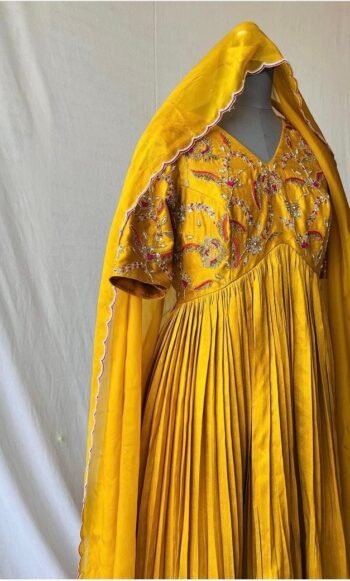 Designer Hand work Anarkali with dupatta