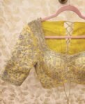 pure silk hand embroidery bridal blouse