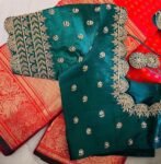 pure silk hand embroidery blouse