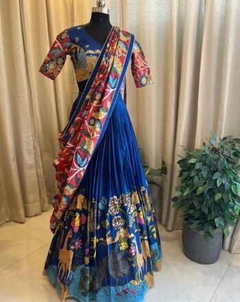 Women’s pure kalamkari lehenga set
