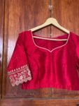 pure silk hand embroidery blouse