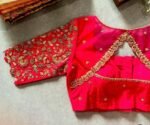 pure silk hand embroidery blouse