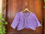 pure silk hand embroidery bridal blouse