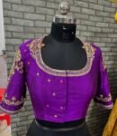 pure silk hand embroidery blouse