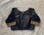 pure silk hand embroidery blouse