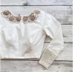 pure silk hand embroidery blouse