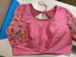 pure silk hand embroidery blouse
