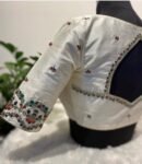 pure silk hand embroidery blouse