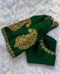 pure silk hand embroidery blouse