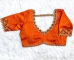 pure silk hand embroidery blouse