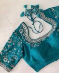 pure silk hand embroidery blouse