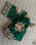 pure silk hand embroidery blouse