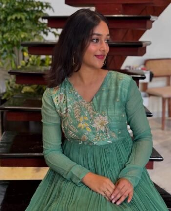 Designer Hand work Anarkali with dupatta