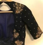 pure velvet hand embroidery blouse