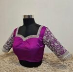 pure silk hand embroidery blouse
