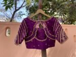 pure silk hand embroidery blouse