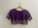 pure silk hand embroidery blouse