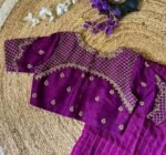 pure silk hand embroidery blouse