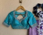 pure silk hand embroidery blouse