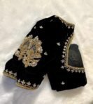 pure velvet hand embroidery blouse