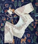 pure silk hand embroidery blouse