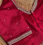pure silk hand embroidery blouse