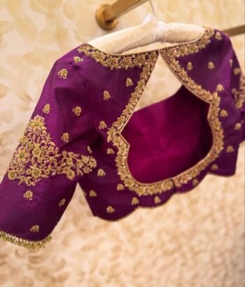 pure silk hand embroidery blouse