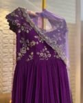 Purple Anarkali suit usa