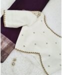 pure silk hand embroidery blouse