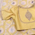 pure silk hand embroidery blouse