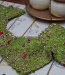 Green Silk Bridal Blouse: Hand Embroidered Zardosi Maggam
