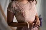 Hand Embroidered Anarkali Suit: Pink Indian Dress with