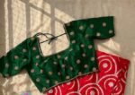 Hand Embroidered Silk Saree Blouse: Green Zardosi Maggam