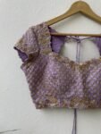 pure silk hand embroidery blouse