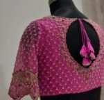 pure silk hand embroidery blouse