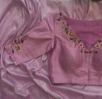 Pure silk hand embroidery blouse