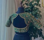 pure silk heavy hand embroidery blouse