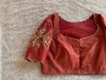 pure silk hand embroidery blouse