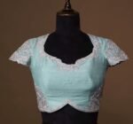 pure silk hand embroidery blouse
