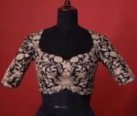 pure silk hand embroidery bridal blouse