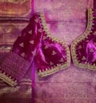 pure velvet hand embroidery blouse