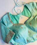 pure silk hand embroidery blouse