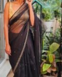 Pure silk cocktailsaree