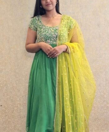 Green Anarkali suit usa