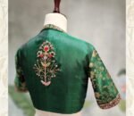 pure silk hand embroidery blouse