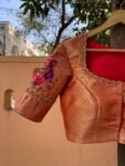pure silk hand embroidery blouse