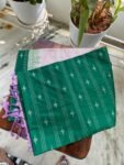 Traditional border silk saree with stitched blouse|traditional saree with readymade blouse