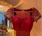 pure silk hand embroidery blouse